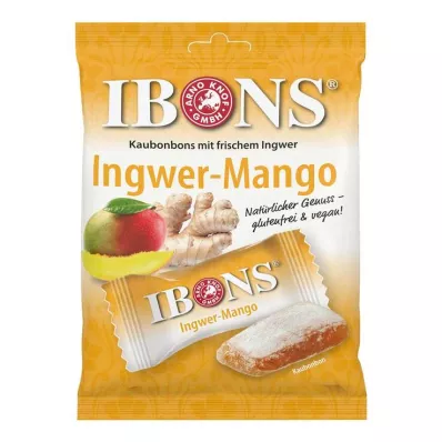 IBONS Ginger Mango Bag chewy sweets, 92 g