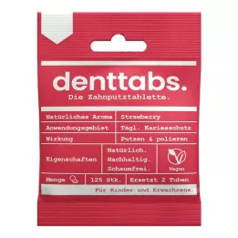 DENTTABS Kids Strawberry without fluoride, 125 pcs