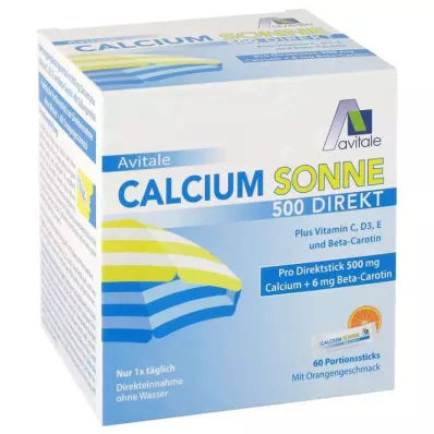 CALCIUM SONNE 500 Direct portion sticks, 60 pcs CALCIUM SONNE 500 Direct portion sticks, 60 pcs