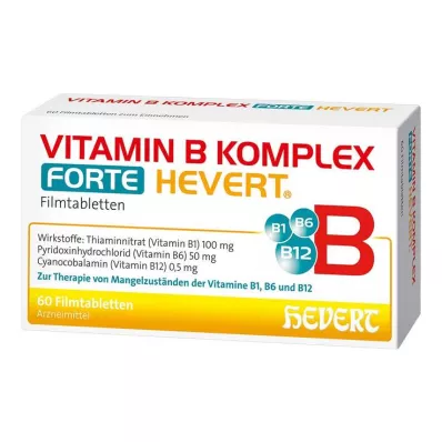 VITAMIN B KOMPLEX forte Hevert tablets, 60 pcs VITAMIN B KOMPLEX forte Hevert tablets, 60 pcs