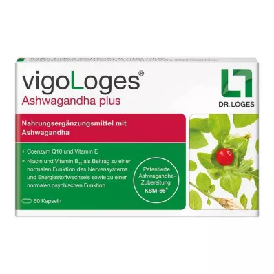 VIGOLOGES Ashwagandha plus capsules, 120 pcs VIGOLOGES Ashwagandha plus capsules, 120 pcs
