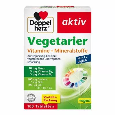 Doppelherz vegetarian vitamins + minerals active, 100 pieces Doppelherz vegetarian vitamins + minerals active, 100 pieces