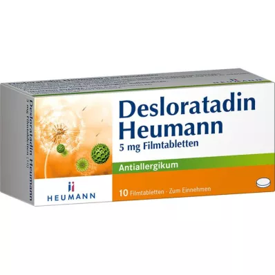 DESLORATADIN Heumann 5 mg film-coated tablets, 10 pcs