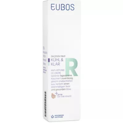 EUBOS KÜHL &amp; KLAR Anti-redness CC Cream LSF 50, 30 ml