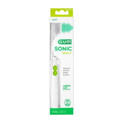 GUM SONIC DAILY Sonic toothbrush white, 1 pc
