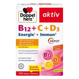 DOPPELHERZ B12+C+D3 Depot active tablets, 100 pcs