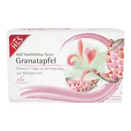 H&amp;S Pomegranate with vitamin C filter sachet, 20X2 g