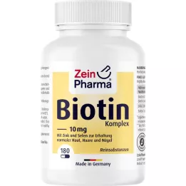 BIOTIN KOMPLEX 10 mg+zinc+selenium high-dose capsules, 180 pcs