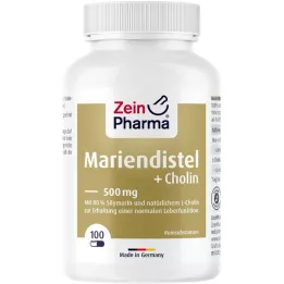 MARIENDISTEL+CHOLIN Capsules 80% silymarin, 100 pcs