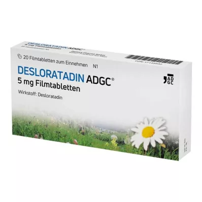 DESLORATADIN ADGC 5 mg film-coated tablets, 20 pcs