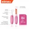 ELMEX Interdental brushes ISO size 0 0.4 mm pink, 8 pcs