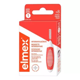 ELMEX Interdental brushes ISO size 1 0.45 mm orange, 8 pcs