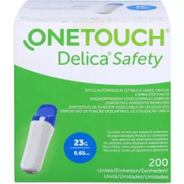 ONE TOUCH Delica Safety disposable lancing device 23 G, 200 pcs