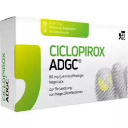 CICLOPIROX ADGC 80 mg/g active ingredient nail varnish, 3.3 ml