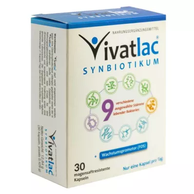 VIVATLAC SYNBIOTIKUM enteric-coated capsules, 30 pcs VIVATLAC SYNBIOTIKUM enteric-coated capsules, 30 pcs
