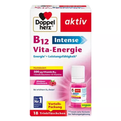 Doppelherz B12 Intense Vita Energy Drinking Bottle, 18 pcs