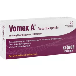 VOMEX A Slow-release Capsules, 20 Capsules