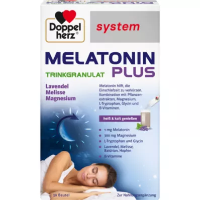 DOPPELHERZ Melatonin Plus Trinkgranulat system Btl, 30 pcs