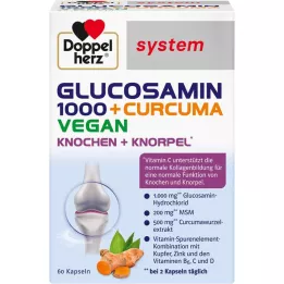 DOPPELHERZ Glucosamine 1000+Curcuma vegan syst.Kps., 60 pcs