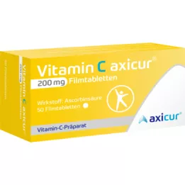 VITAMIN C AXICUR 200 mg film-coated tablets, 50 pcs