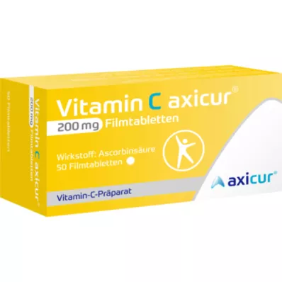 VITAMIN C AXICUR 200 mg film-coated tablets, 50 pcs