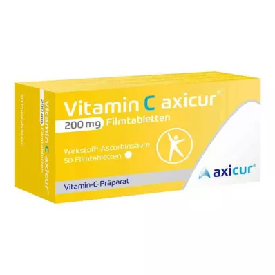 Vitamin C Axicur 200 mg film-coated tablets (50 pieces)