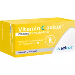 VITAMIN C AXICUR 200 mg film-coated tablets, 100 pcs