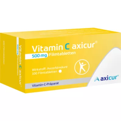 VITAMIN C AXICUR 500 mg film-coated tablets, 100 pcs