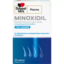 MINOXIDIL DoppelherzPhar.50mg/ml Solution for Skin Man, 3X60 ml
