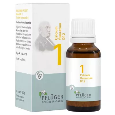 Biochemistry Pflueger 1 Calcium fluoratum D 12 globules, 15 g Biochemistry Pflueger 1 Calcium fluoratum D 12 globules, 15 g