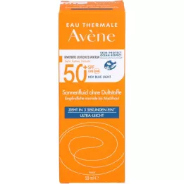 AVENE Sun fluid SPF 50+ without fragrance, 50 ml