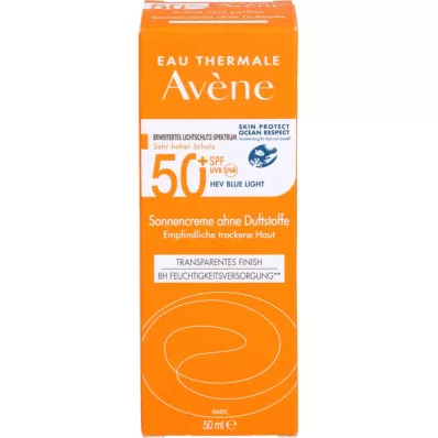 AVENE Sun cream SPF 50+ without fragrance, 50 ml