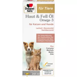 DOPPELHERZ for animals skin&amp;Fur oil f.dogs/cats, 250 ml