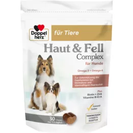 DOPPELHERZ for animals skin&amp;Fur Compl.Chews f.dogs, 30 pcs