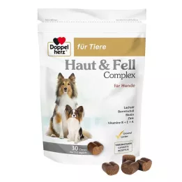 DOPPELHERZ for animals skin&amp;Fur Compl.Chews f.dogs, 30 pcs