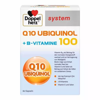DOPPELHERZ Q10 Ubiquinol 100 system capsules, 60 pcs DOPPELHERZ Q10 Ubiquinol 100 system capsules, 60 pcs