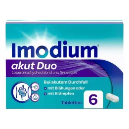 IMODIUM akut Duo 2 mg/125 mg tablets, 6 pcs