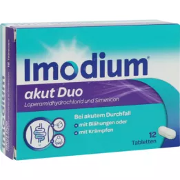 IMODIUM akut Duo 2 mg/125 mg tablets, 12 pcs