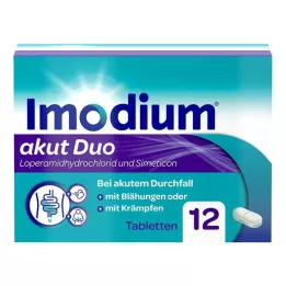 IMODIUM akut Duo 2 mg/125 mg tablets, 12 pcs
