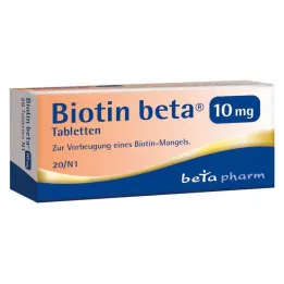 BIOTIN BETA 10 mg tablets, 20 pcs