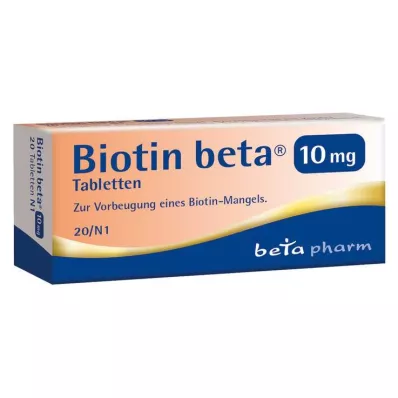 BIOTIN BETA 10 mg tablets, 20 pcs