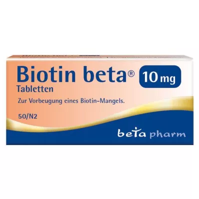 BIOTIN BETA 10 mg tablets, 50 pcs