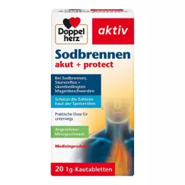 DOPPELHERZ Heartburn acute+protect chewable tablets, 20 pcs