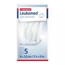 LEUKOMED skin sensitive sterile 8x15 cm, 5 pcs