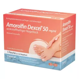 AMOROLFIN Dexcel 50 mg/ml nail varnish containing active substance, 2.5 ml