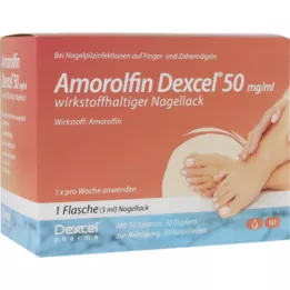 AMOROLFIN Dexcel 50 mg/ml nail varnish containing active substance, 3 ml