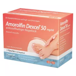 AMOROLFIN Dexcel 50 mg/ml nail varnish containing active substance, 5 ml