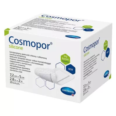 Cosmopor® silicone wound dressing 5x7.2 cm, 25 pcs Cosmopor® silicone wound dressing 5x7.2 cm, 25 pcs