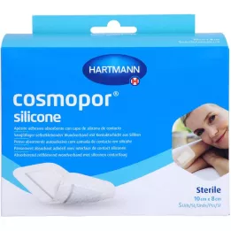 COSMOPOR silicone wound dressing 8x10 cm, 5 pcs