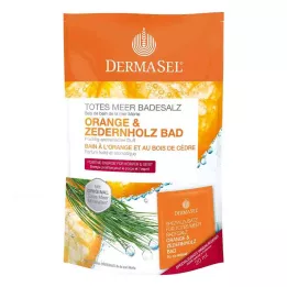 DERMASEL Dead Sea Bath Salts Orange &amp; Cedarwood, 1 p